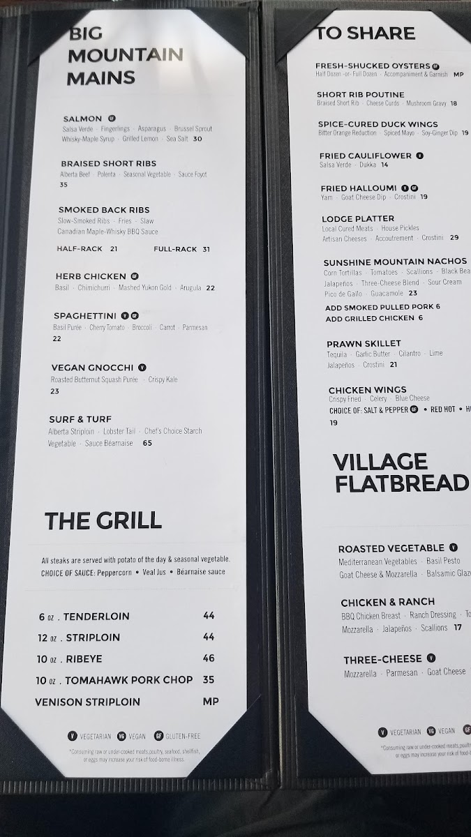 Menu Chimney Corner Lounge-5
