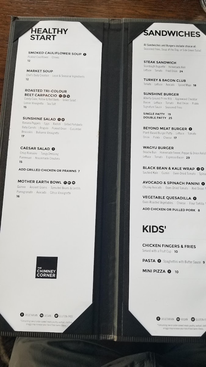 Menu Chimney Corner Lounge-8