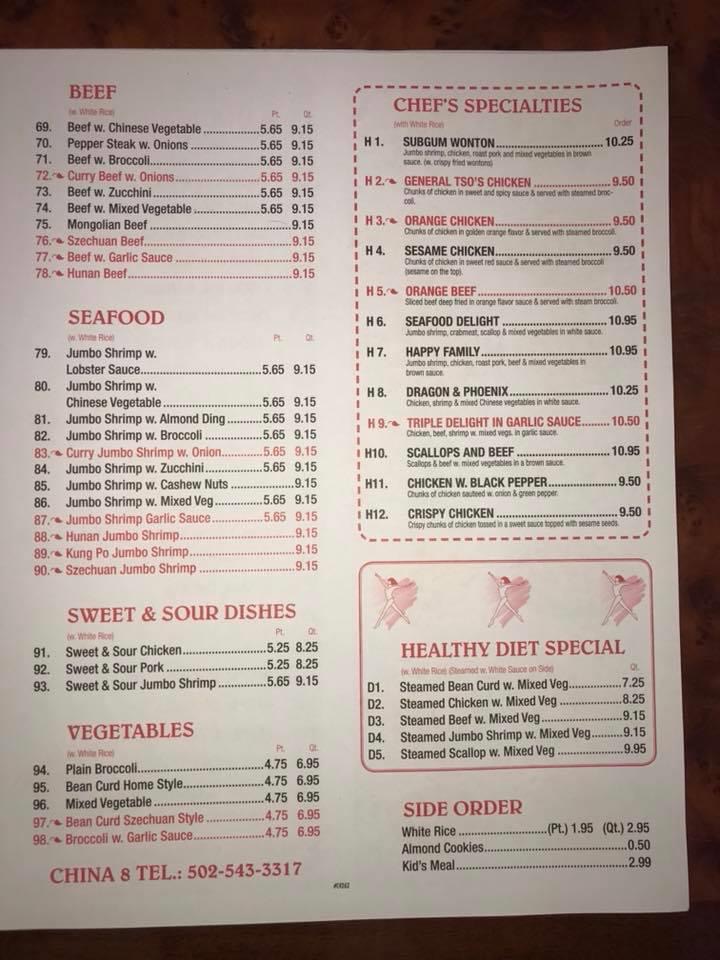 Menu China 8-3