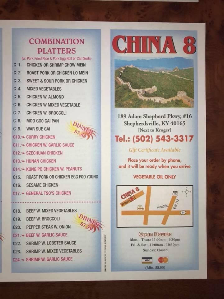 Menu China 8-8