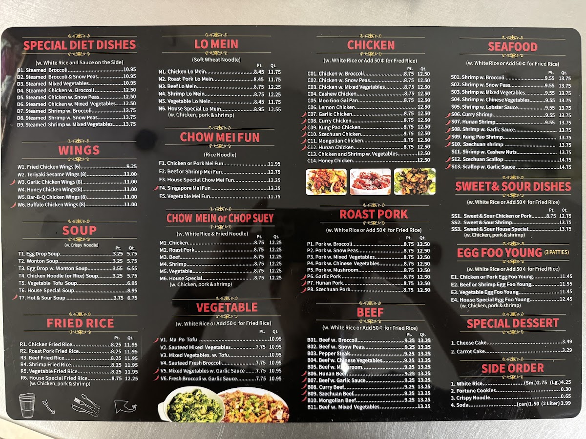 Menu China 99-1