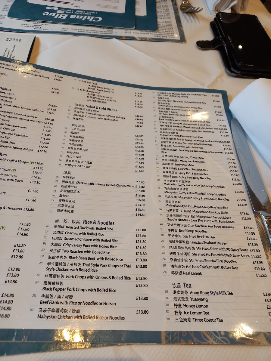 Menu China Blue-8
