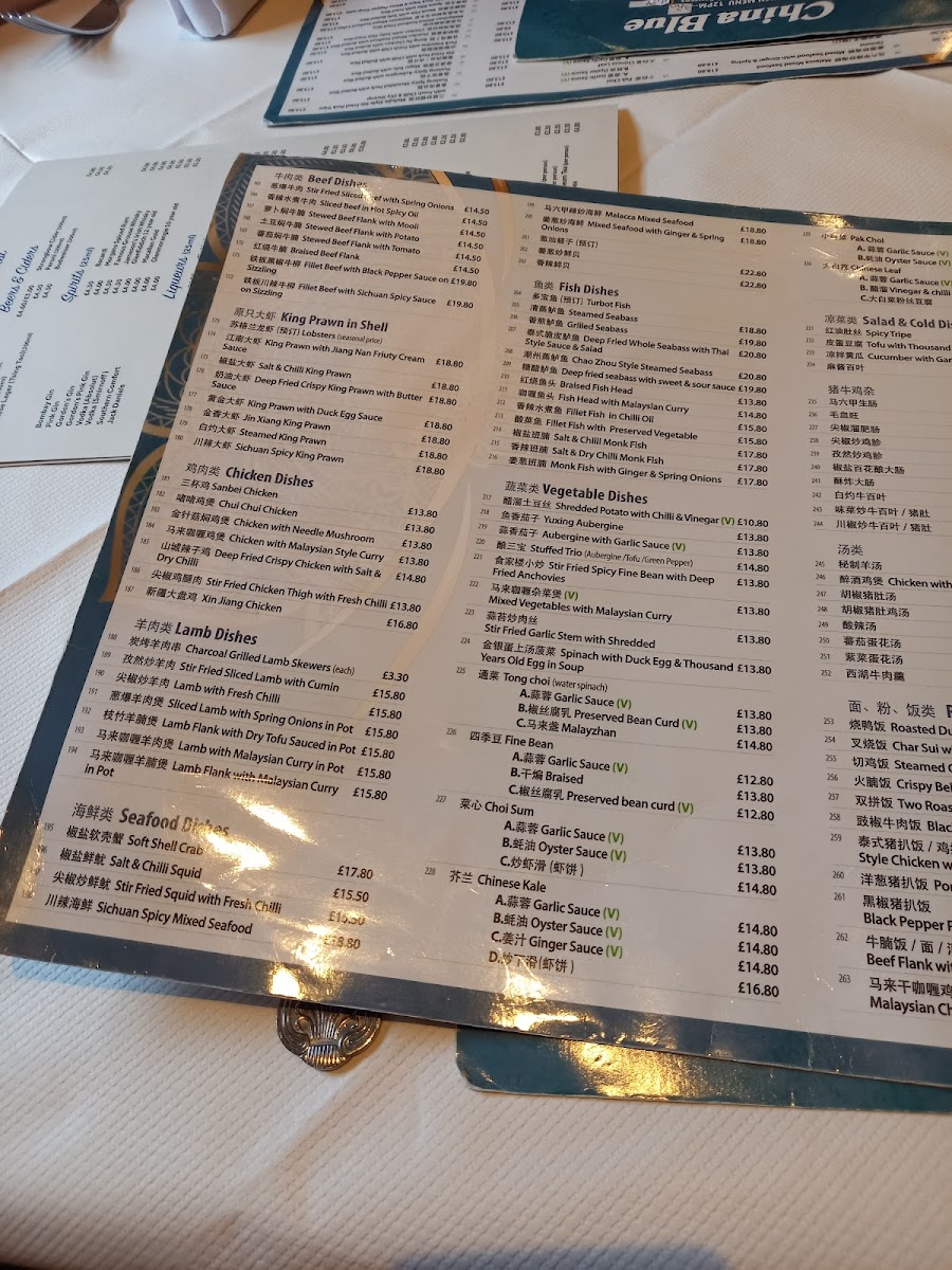 Menu China Blue-9