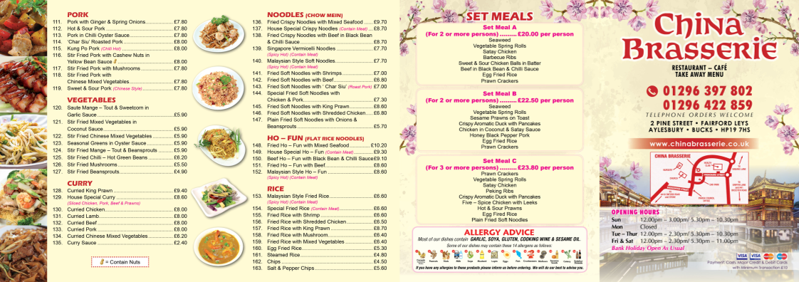 Menu China Brasserie-1