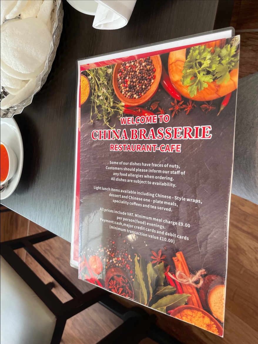 Menu China Brasserie-7