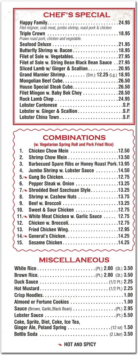 Menu China Chalet-6