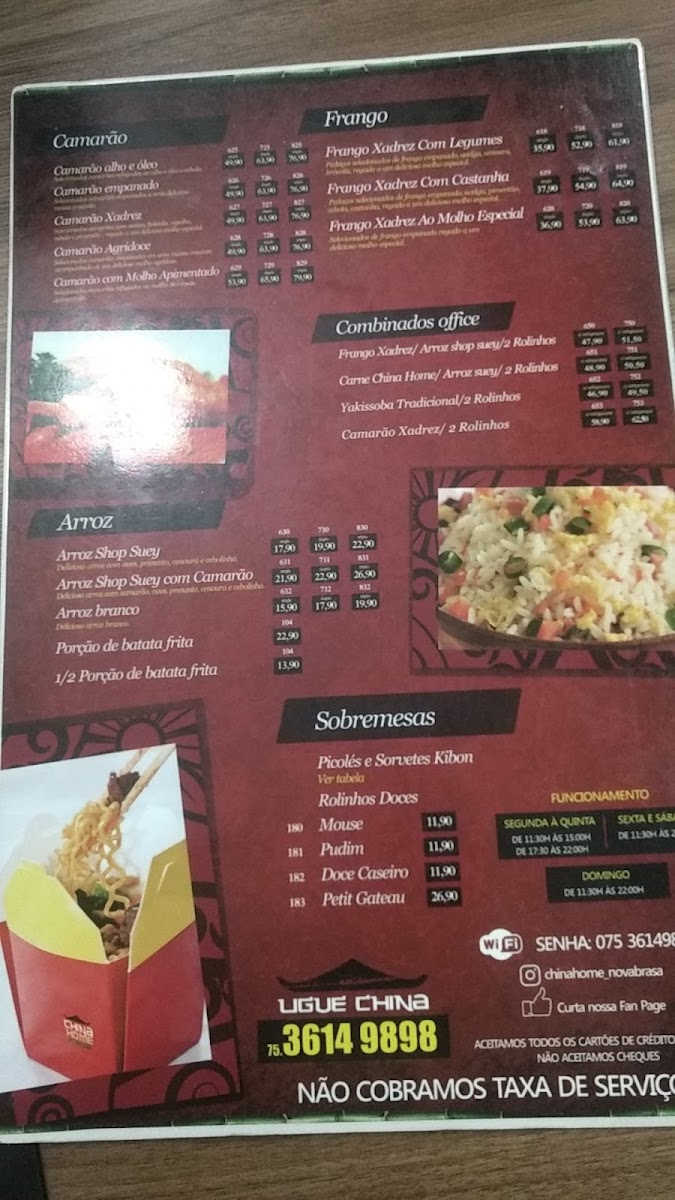 Menu China Home & Nova Brasa - Restaurante Chinês E Carnes Especiais-3