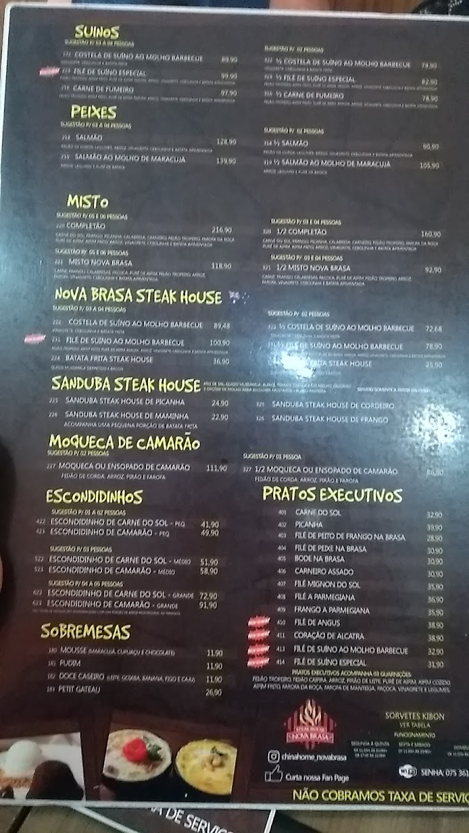 Menu China Home & Nova Brasa - Restaurante Chinês E Carnes Especiais-4