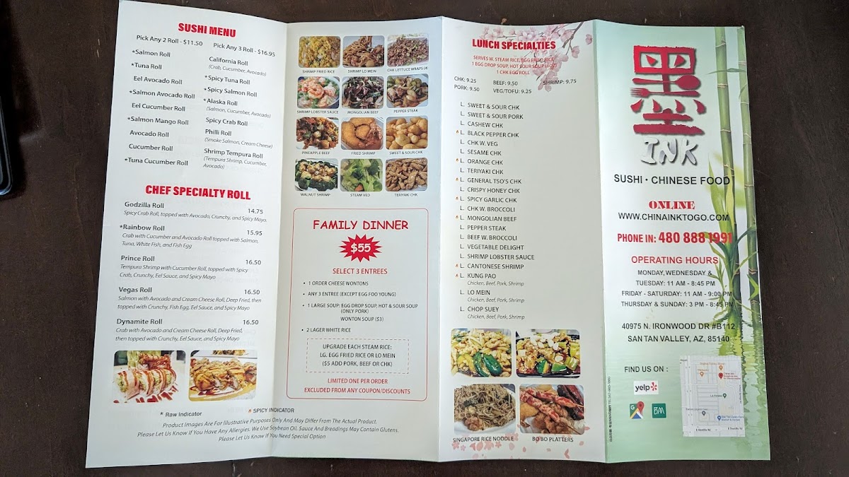 Menu China Ink-2