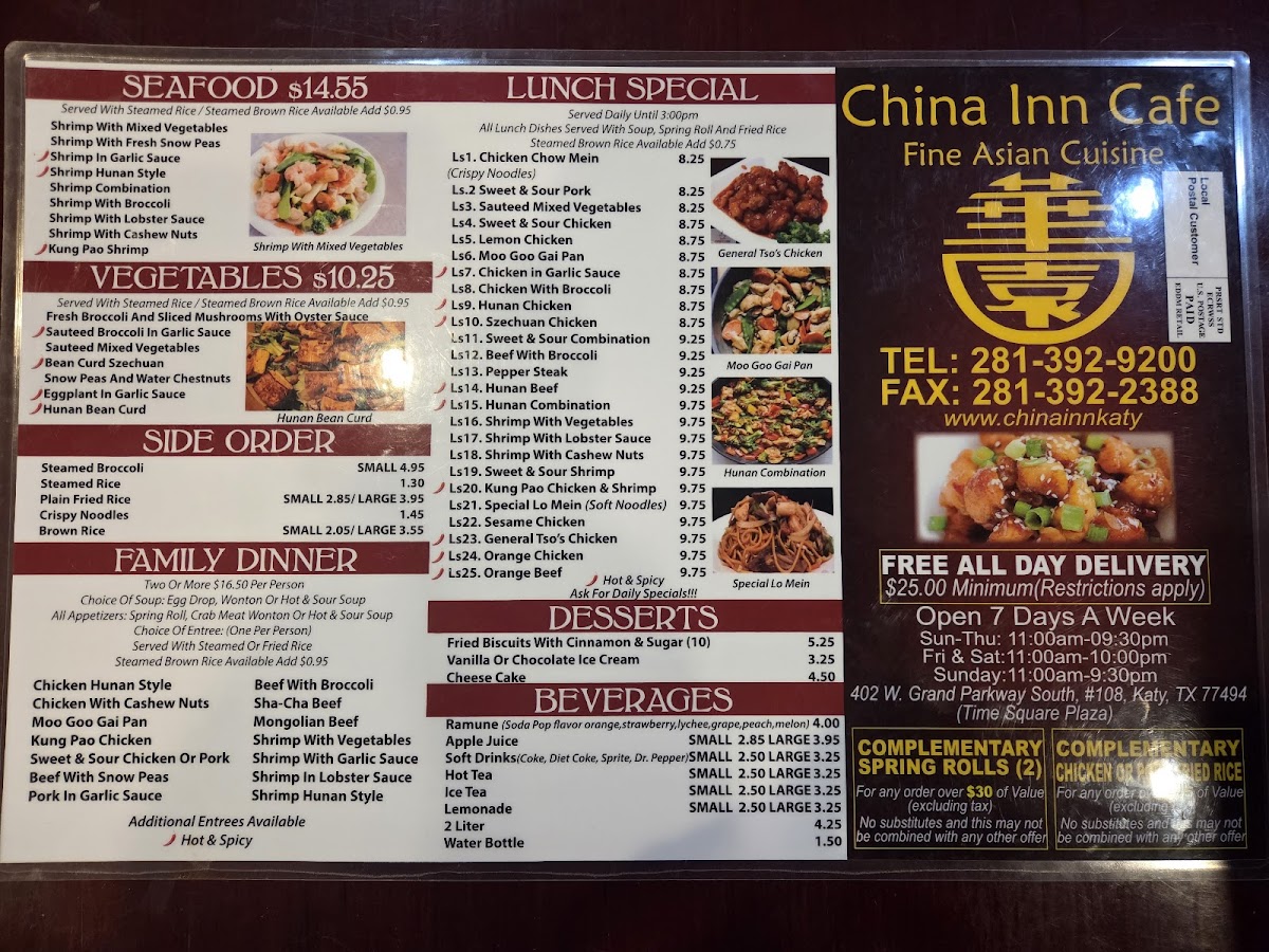 Menu China Inn Cafe-1