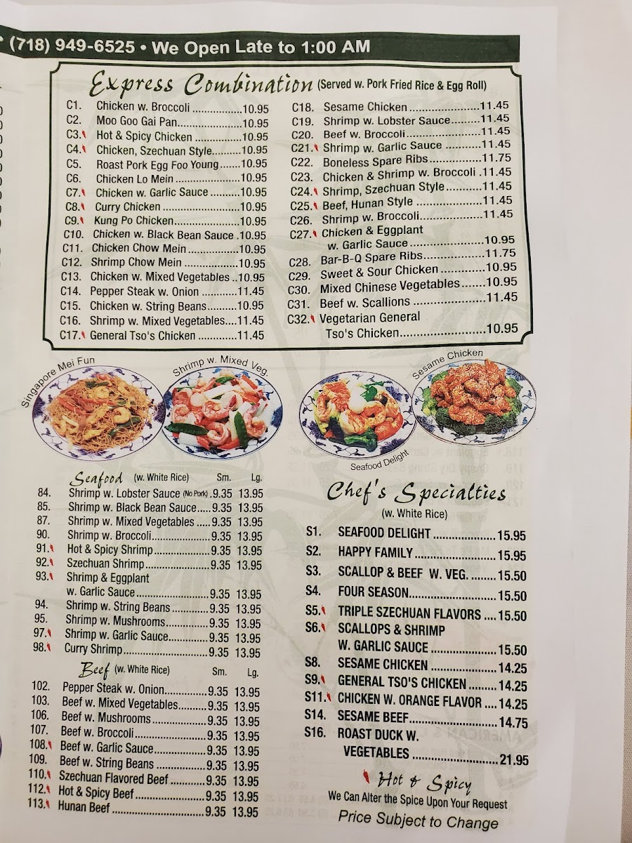 Menu China Inn Express Restaurant-2