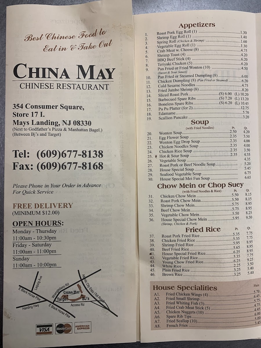 Menu China May-2