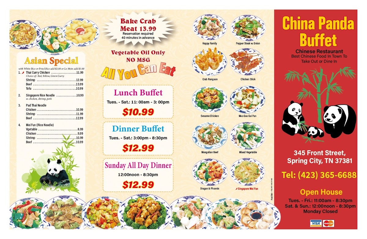 Menu China Panda Buffet-3
