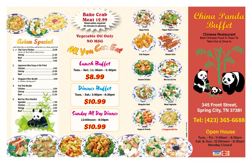 Menu China Panda Buffet-4