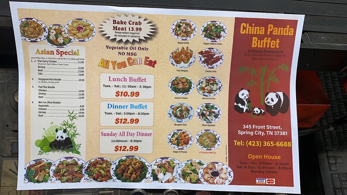 Menu China Panda Buffet-5