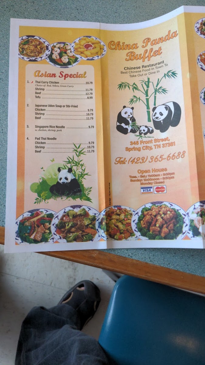 Menu China Panda Buffet-7
