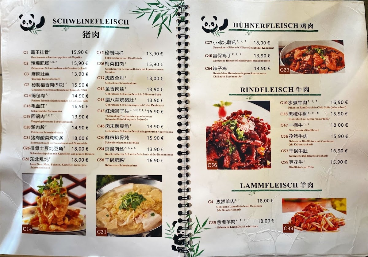 Menu China Restaurant Panda-2