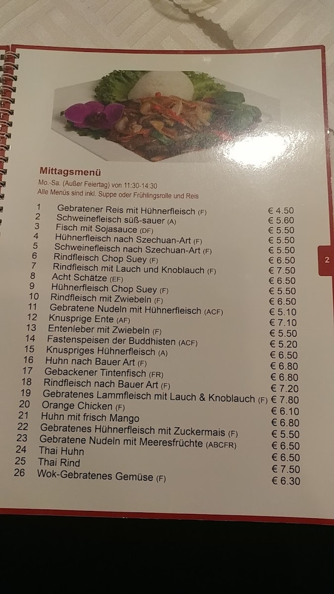 Menu China-Restaurant Tien Du-5