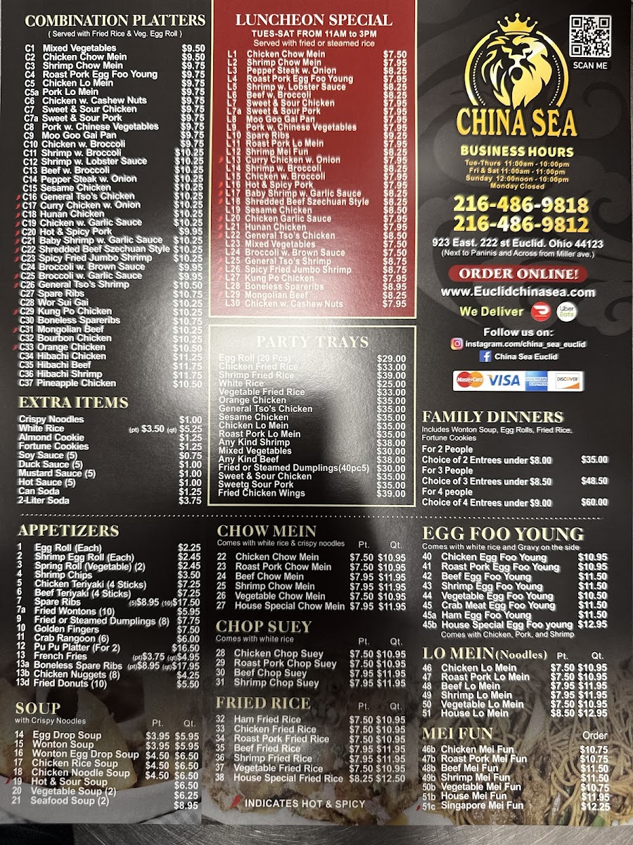 Menu China Sea-1