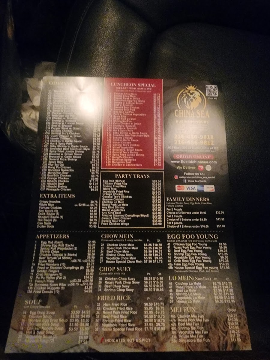 Menu China Sea-4