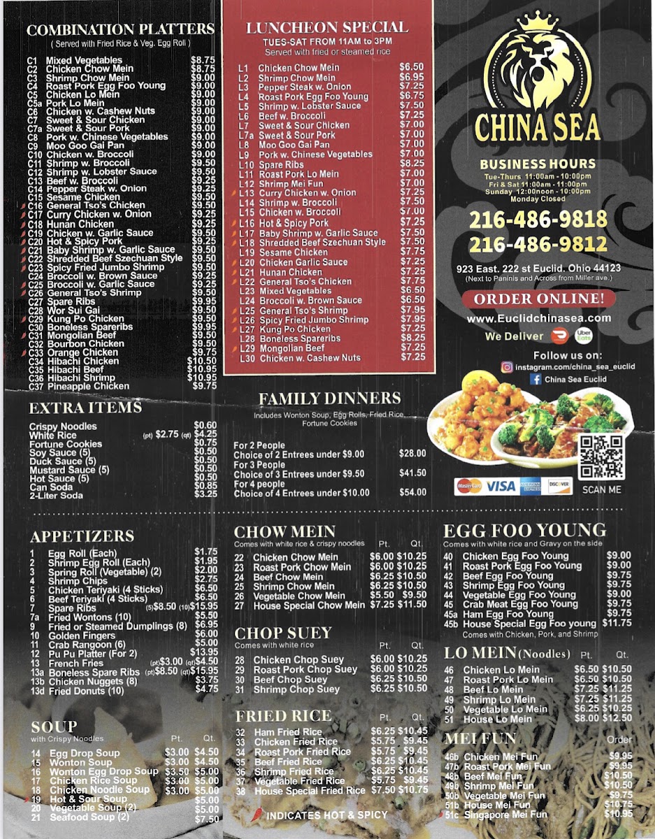 Menu China Sea-6