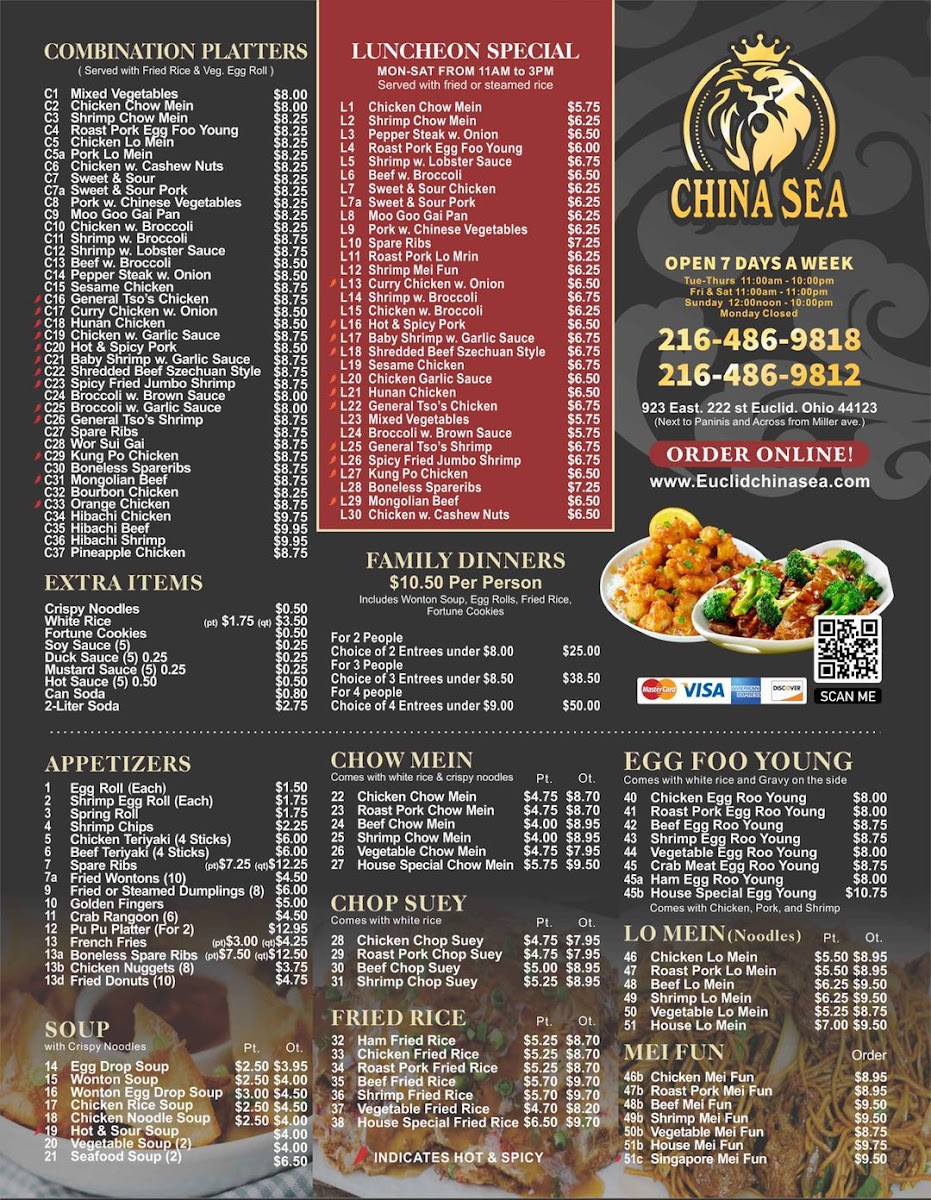 Menu China Sea-7
