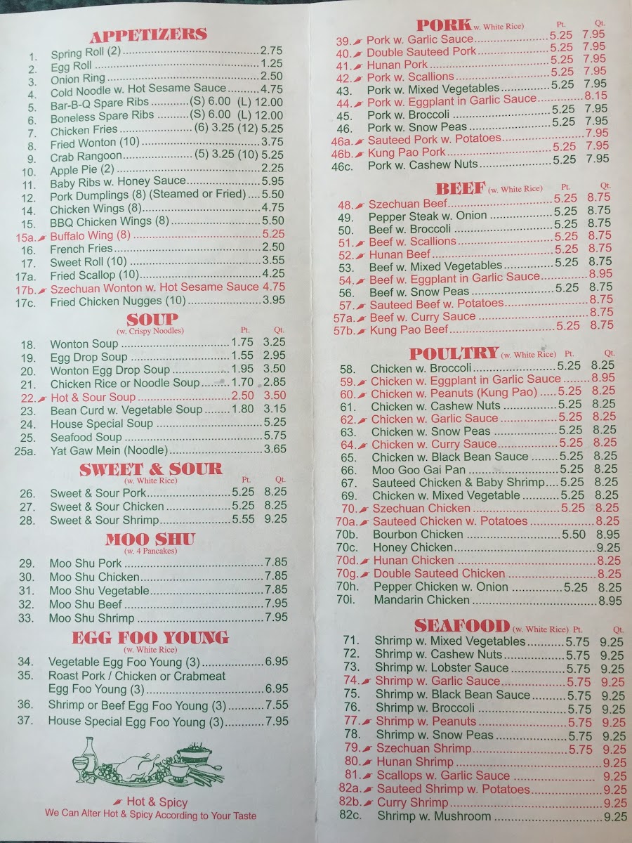 Menu China Star Chinese Restaurant-3
