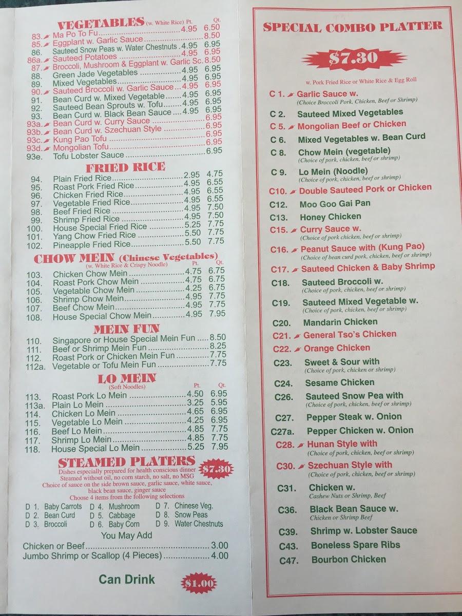 Menu China Star Chinese Restaurant-4