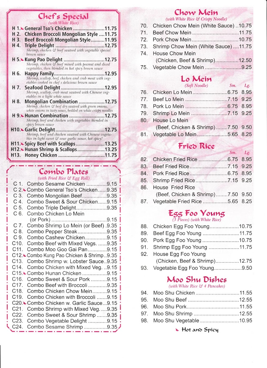 Menu China Stix-1