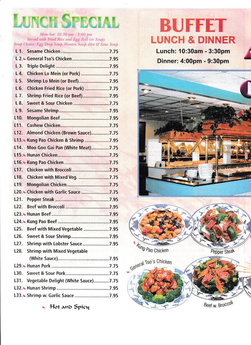 Menu China Stix-2