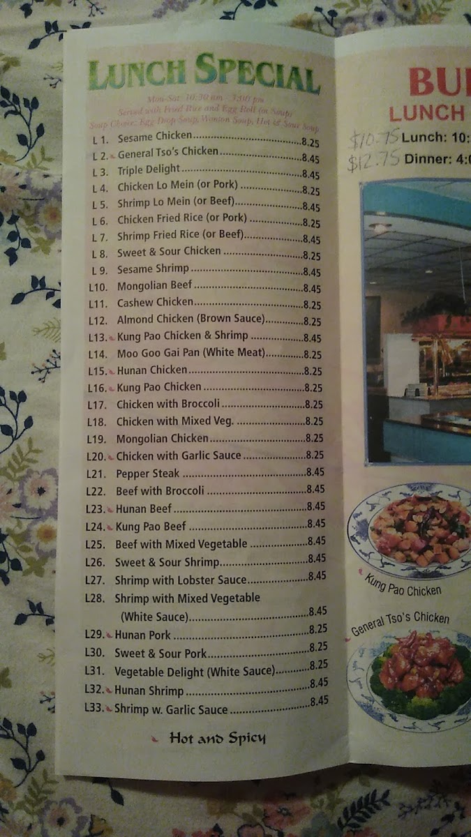 Menu China Stix-4