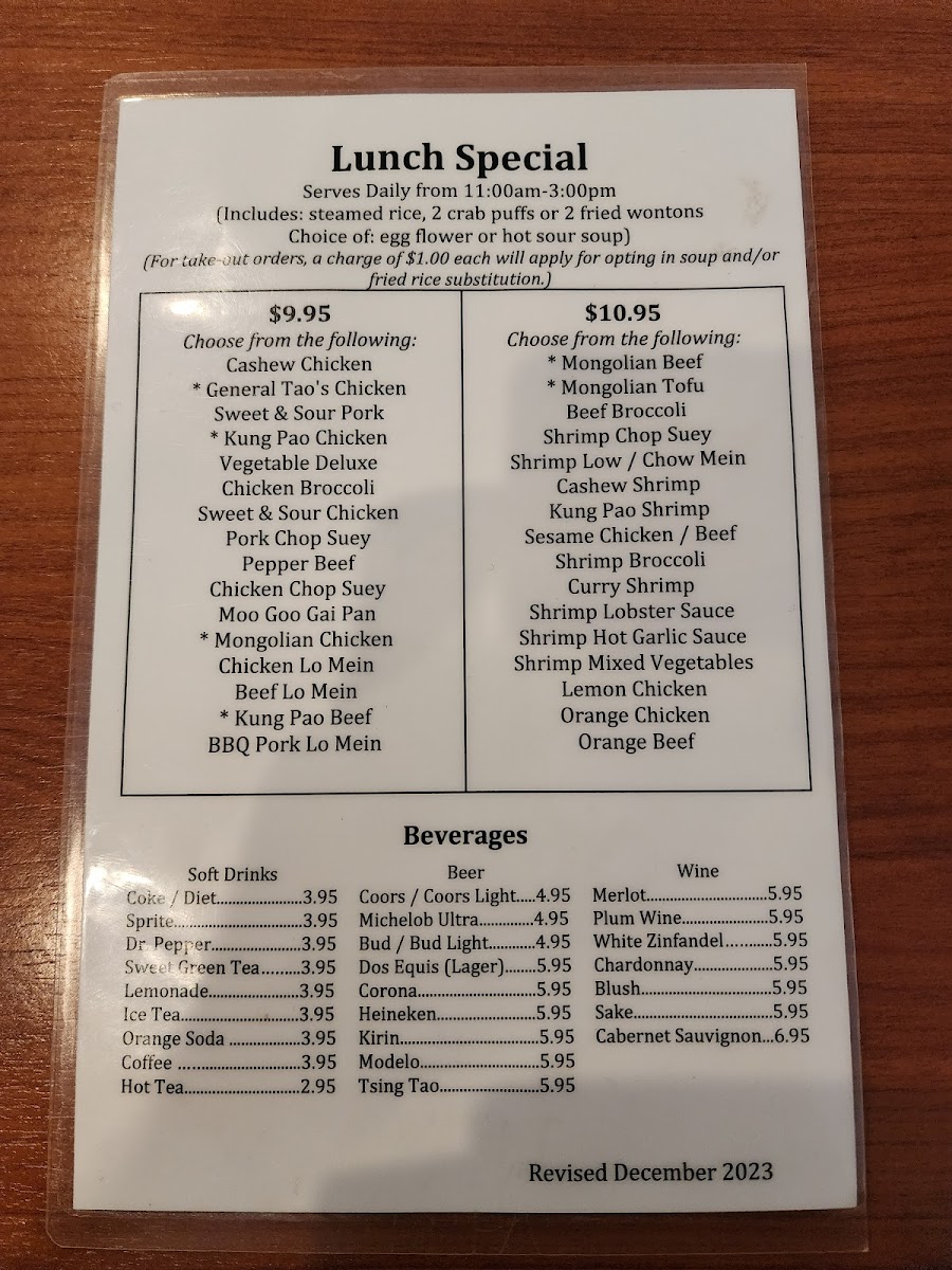 Menu China Szechwan-2