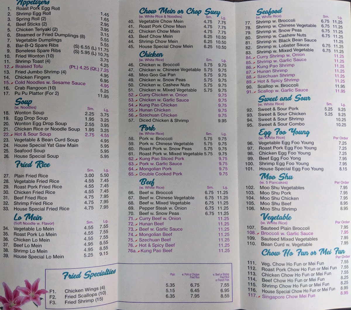 Menu China Wang Inc-1