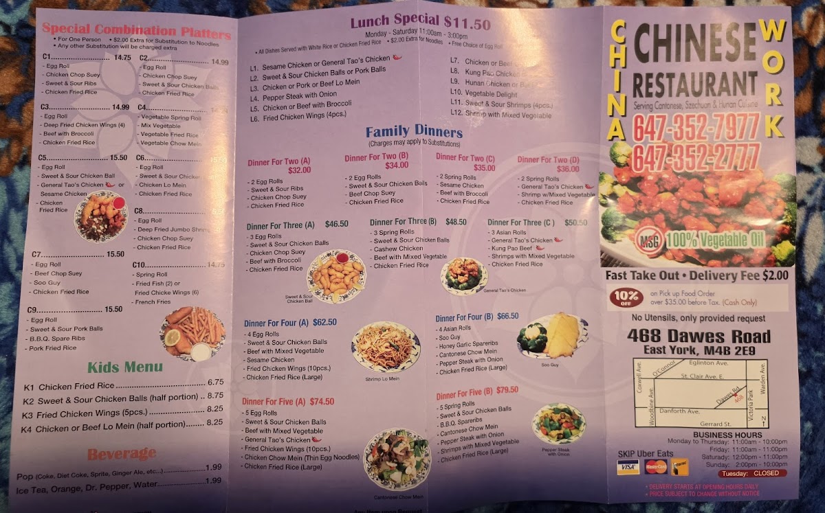 Menu China Work Restaurant-1