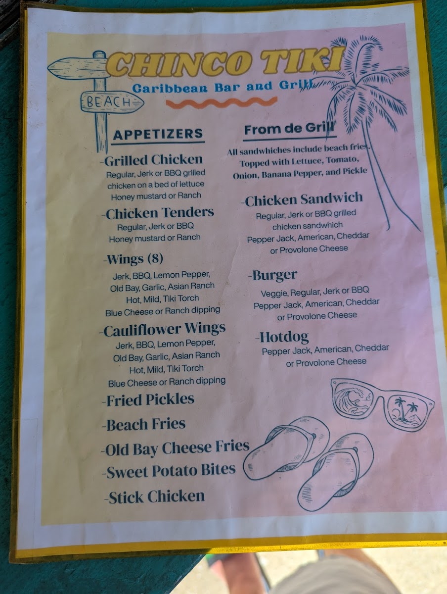 Menu Chincotiki Caribbean Bar And Grill-3