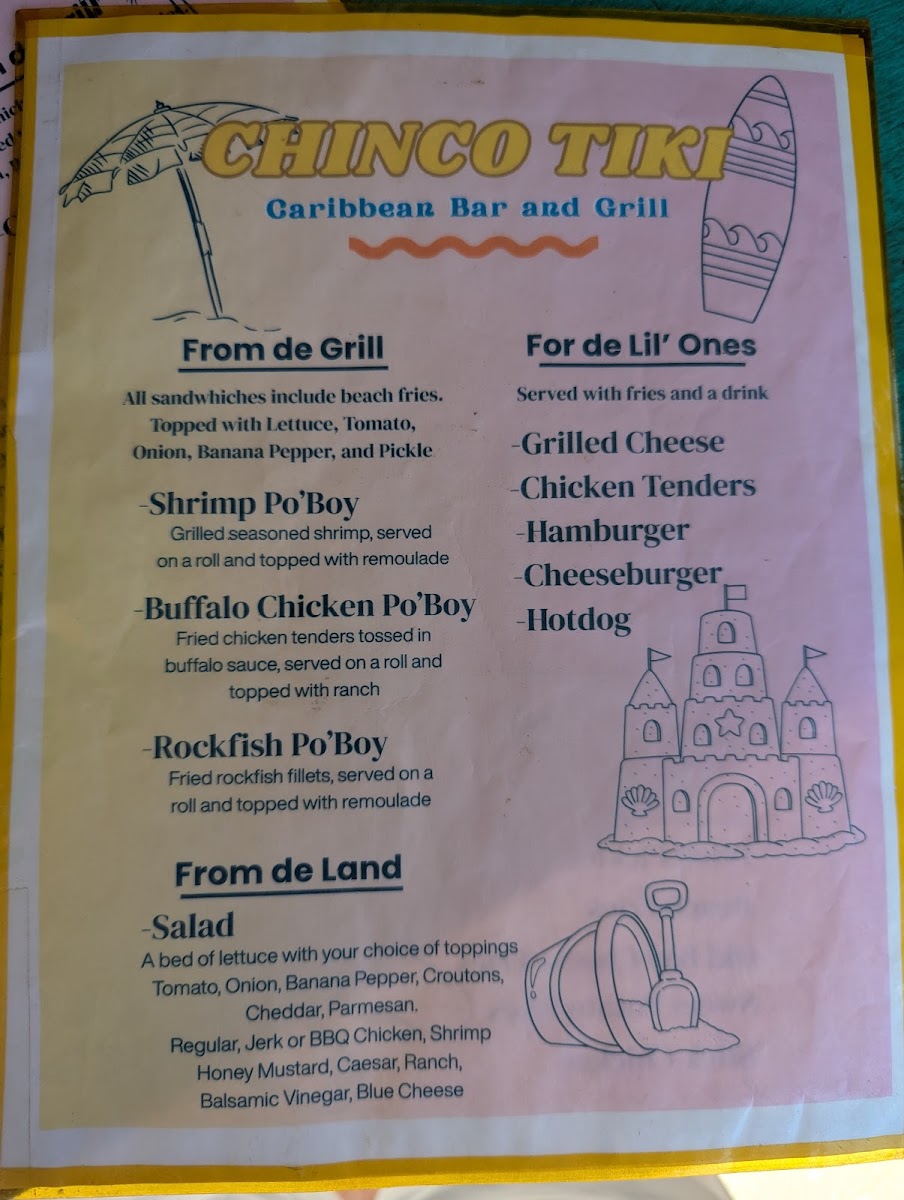 Menu Chincotiki Caribbean Bar And Grill-4
