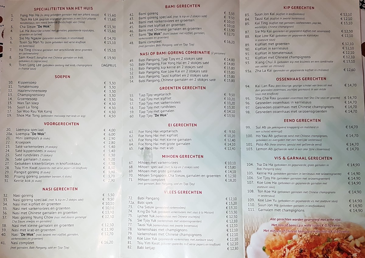 Menu Chinees Oriëntaals Rest. 'de Wok'-4