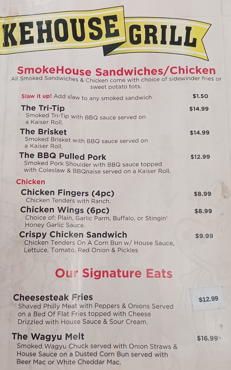 Menu Chip Off The Block Deli Subs Smoke House Grill-2