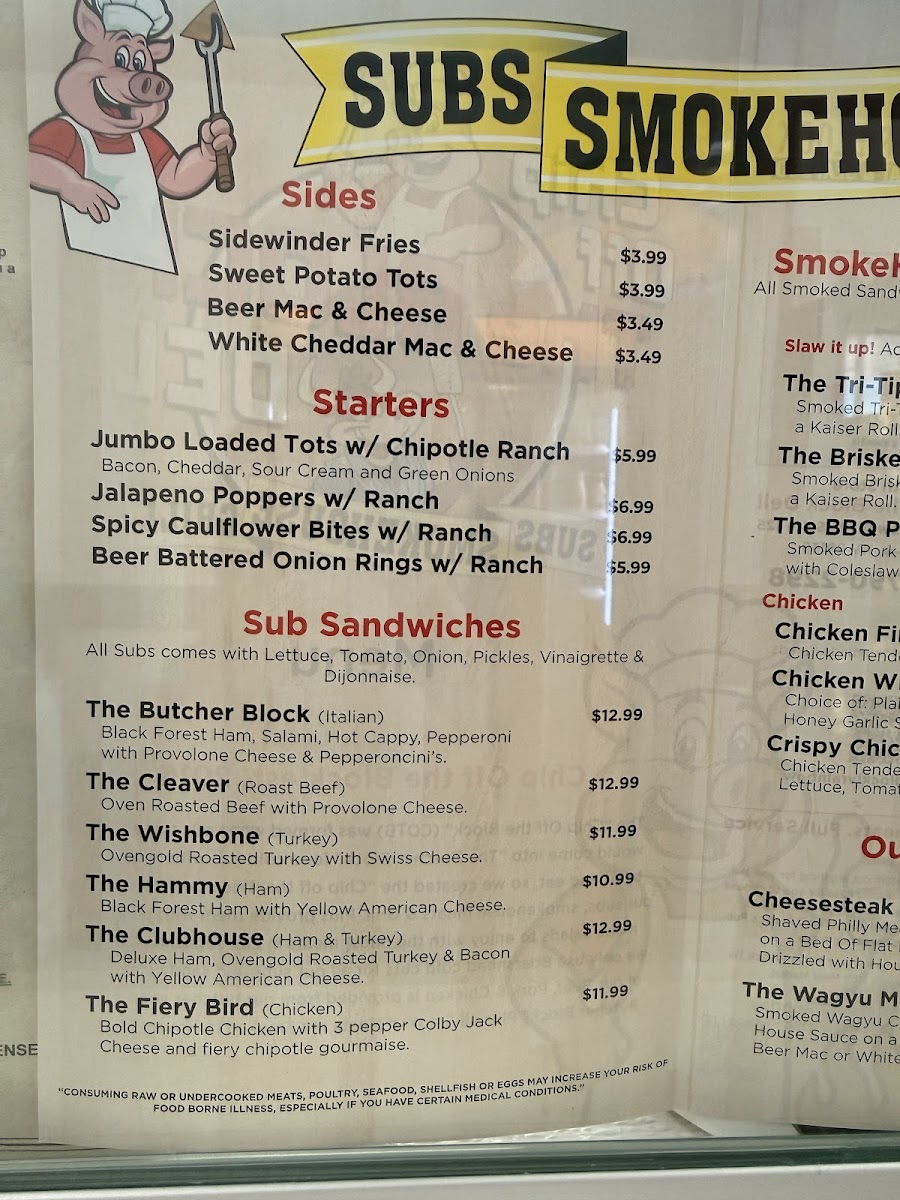 Menu Chip Off The Block Deli Subs Smoke House Grill-4