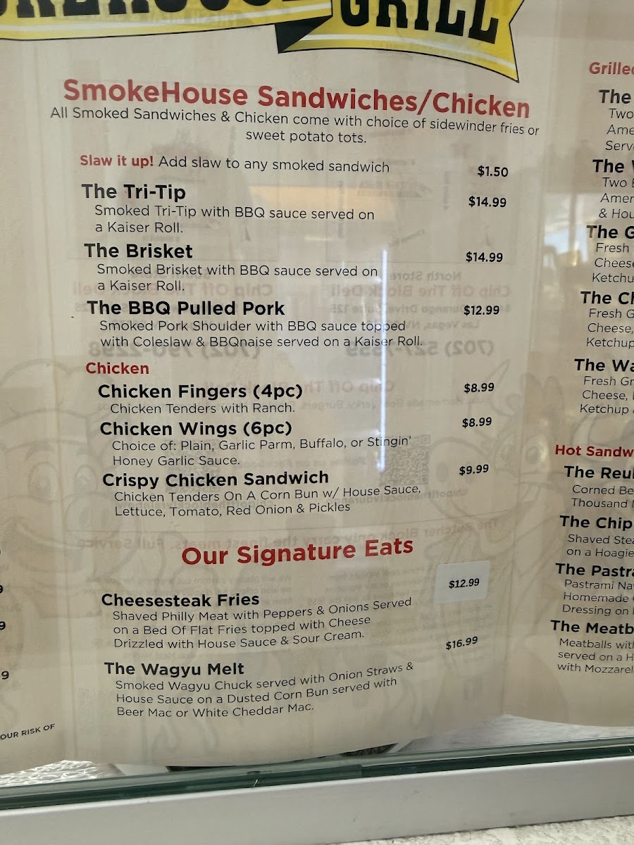 Menu Chip Off The Block Deli Subs Smoke House Grill-5