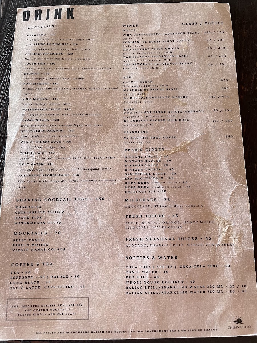 Menu Chiri Bali-2