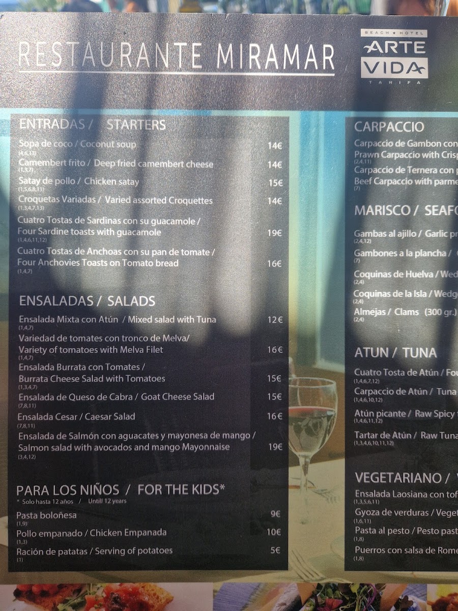 Menu Chiringuito Arte Vida-2