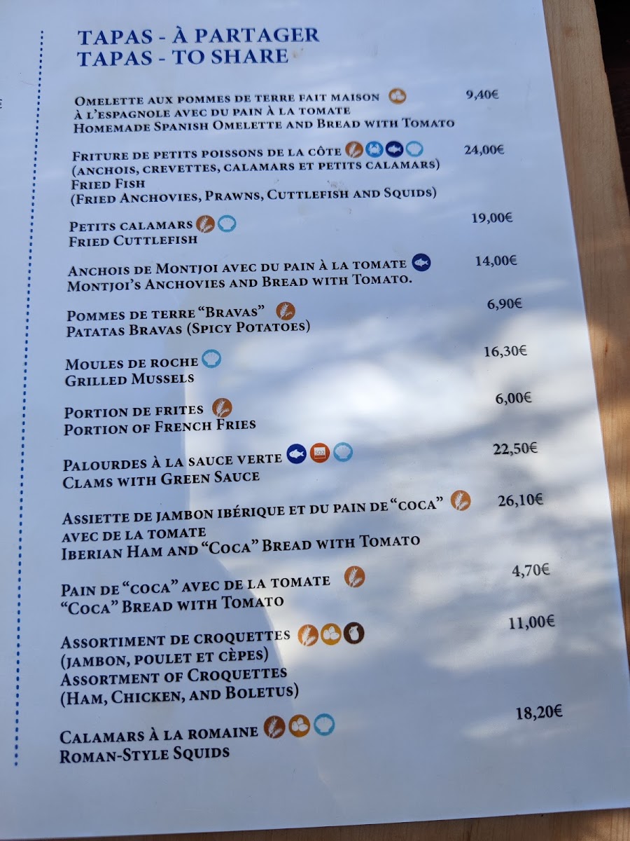 Menu Chiringuito Cala Montjoi-4