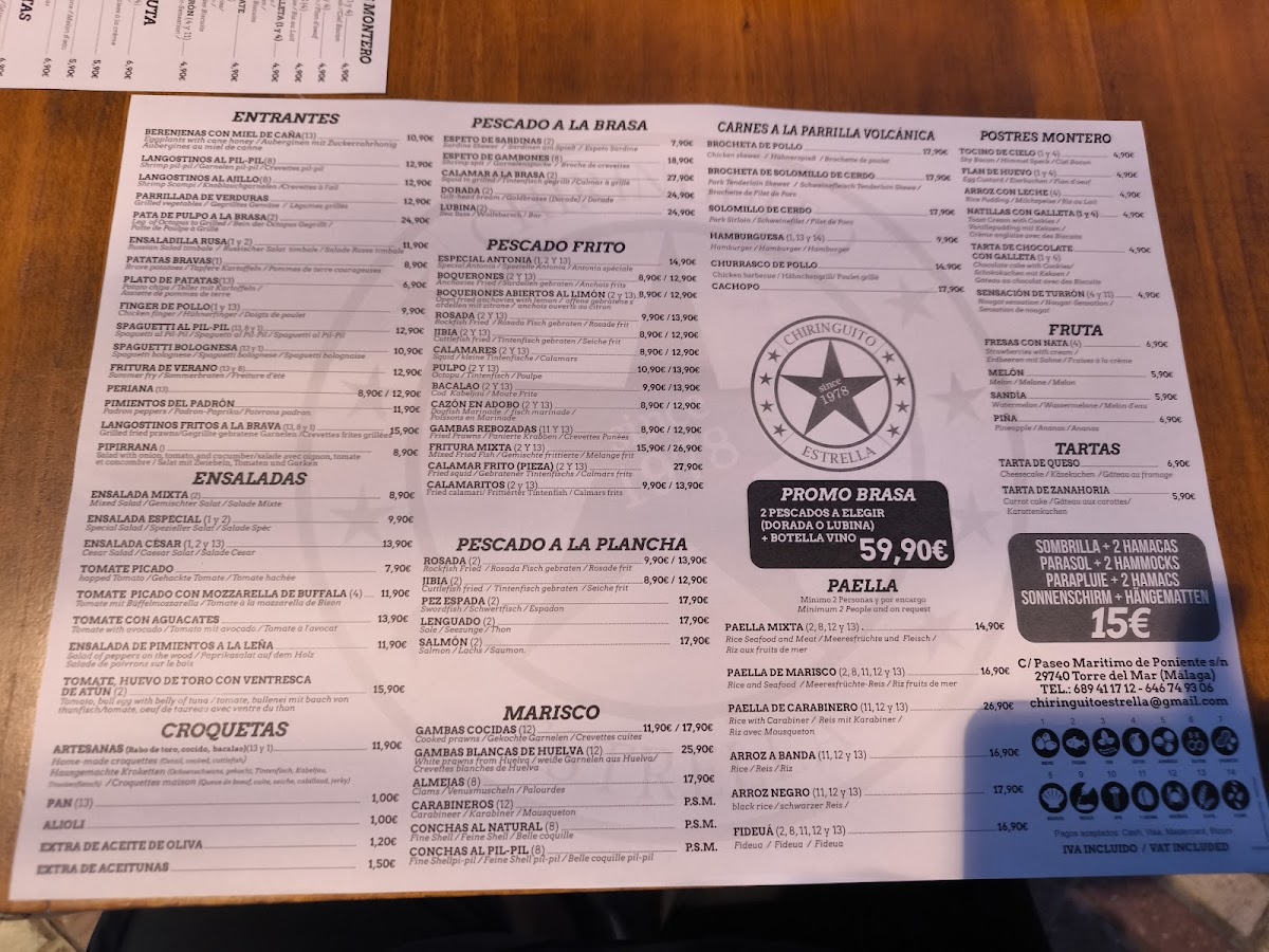 Menu Chiringuito Estrella-2