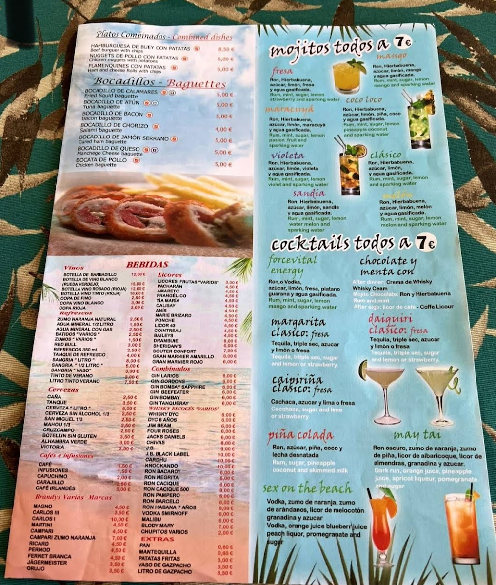 Menu Chiringuito Las Bahamas-1