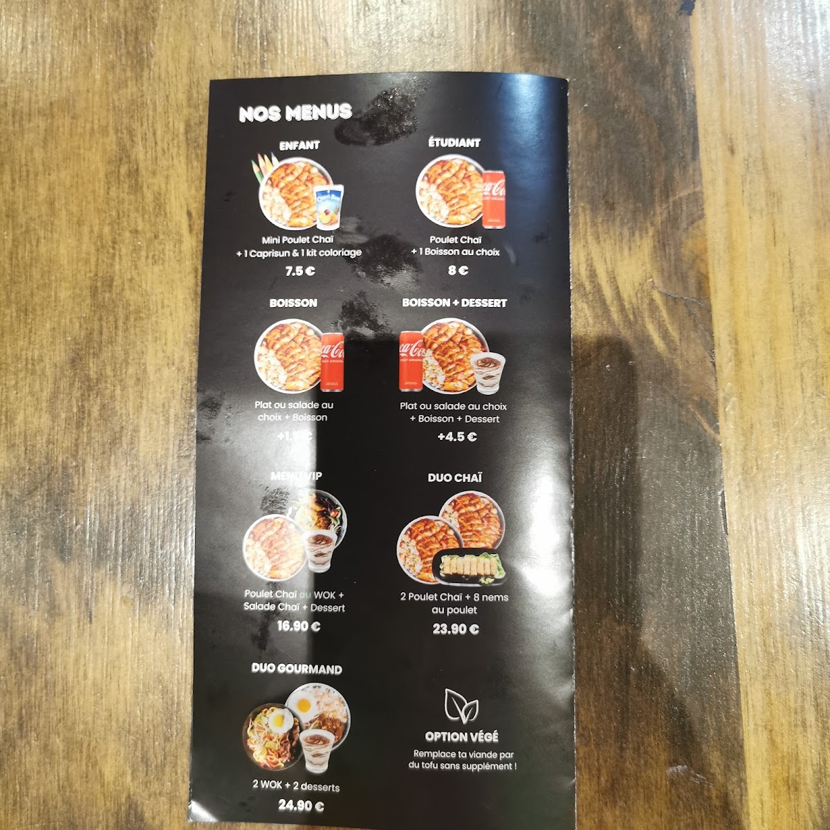 Menu Chô Chaï Montpellier Antigone - Thaï Street Food-7