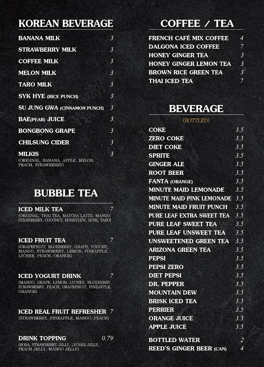 Menu Choice Korean Food, Chicken & Cafe-2