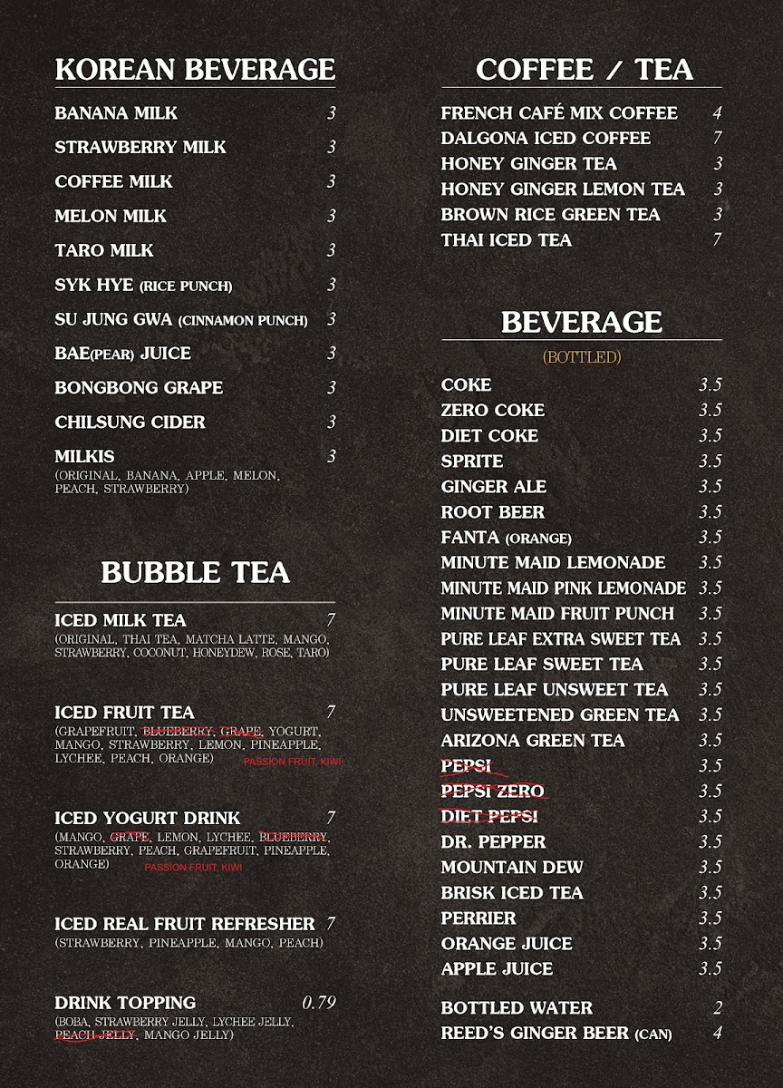 Menu Choice Korean Food, Chicken & Cafe-3