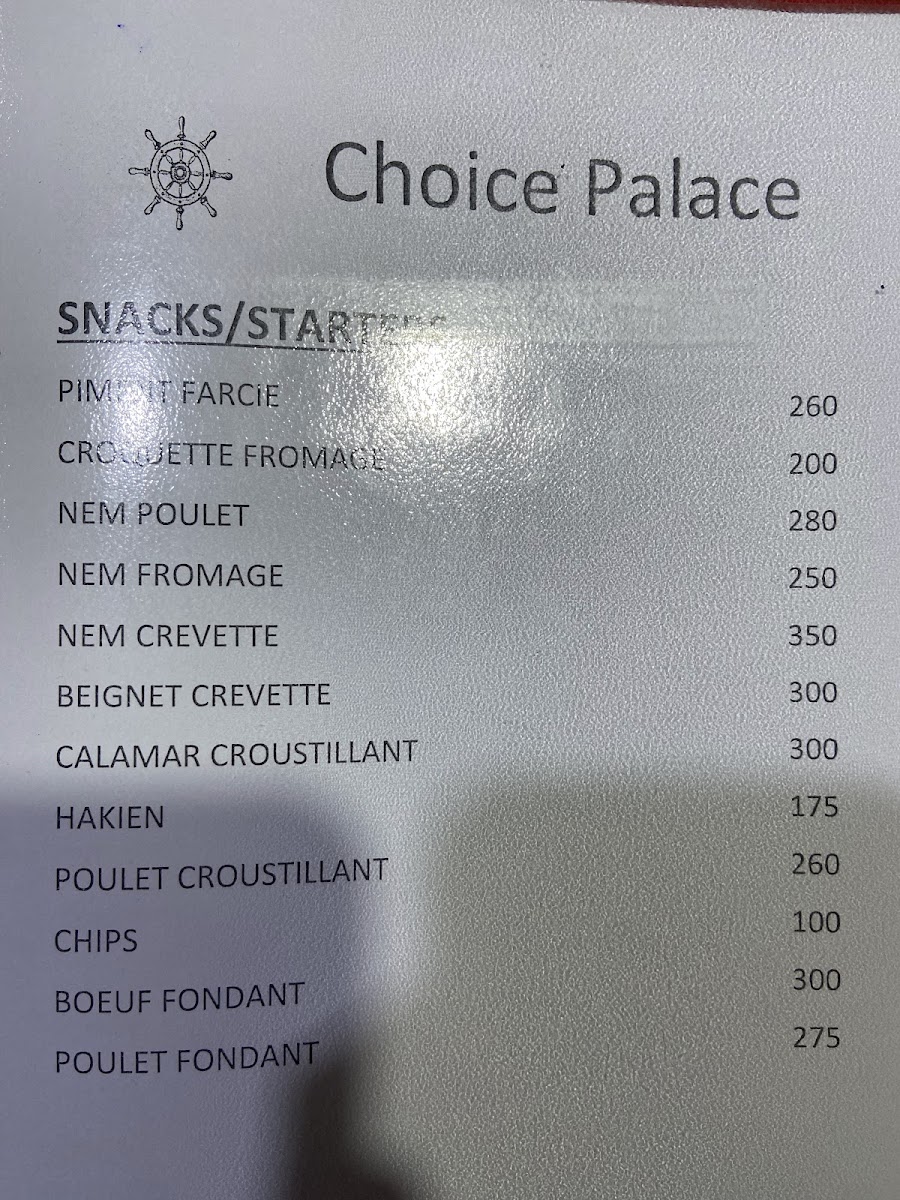 Menu Choice Palace-1