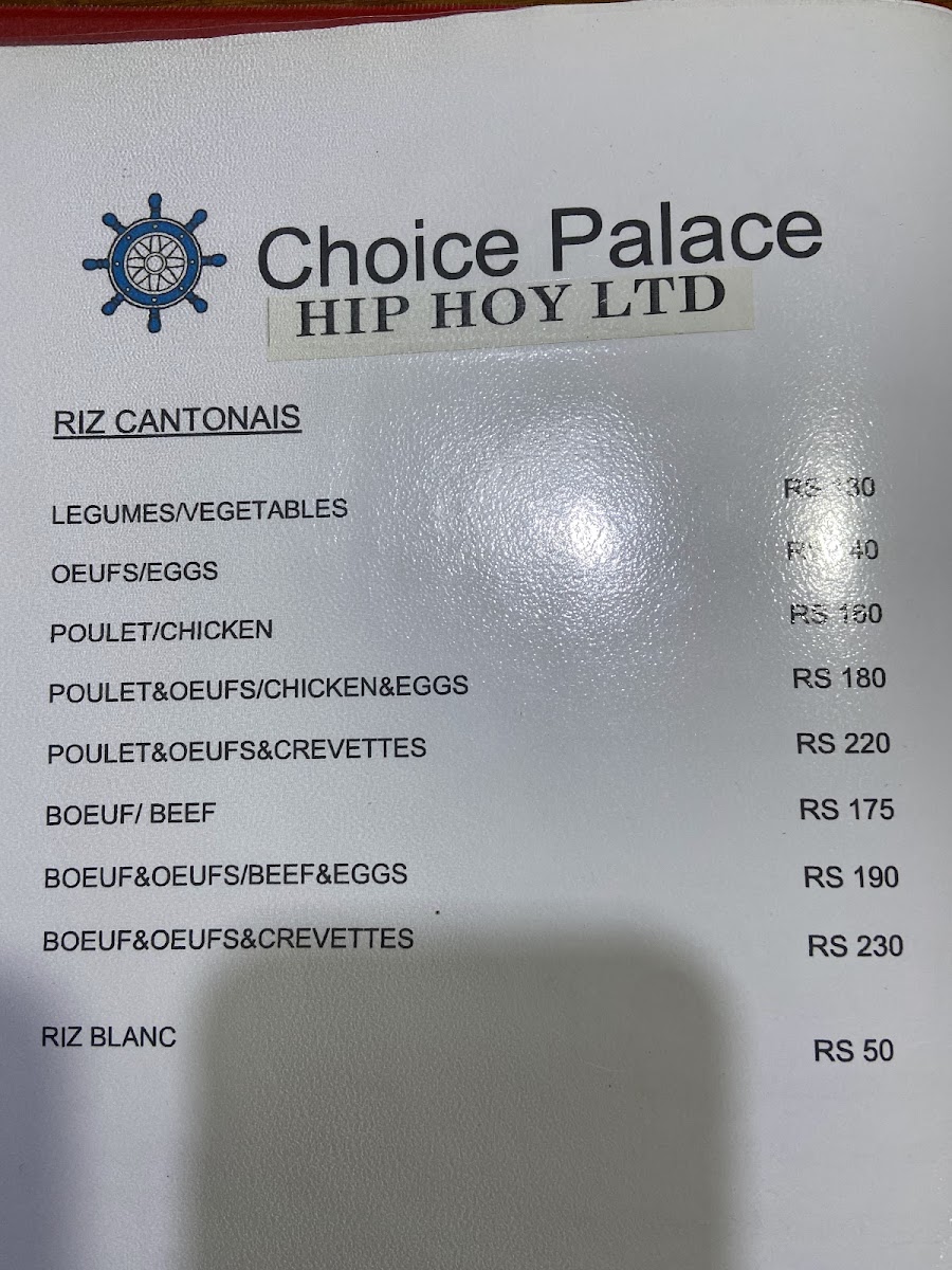 Menu Choice Palace-4